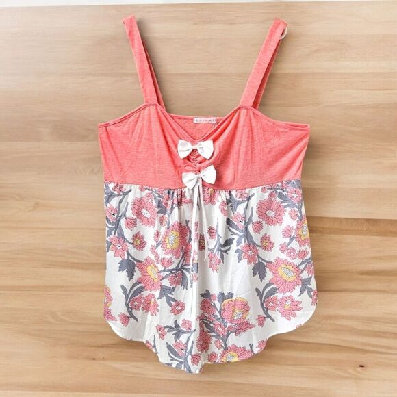NEW ROSEGAL Plus Size Long Sheer Floral Tank Top SIZE 22 - Picture 1 of 14